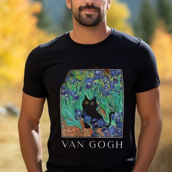 Cat Shirt, Cat Art Tshirt, Funny Cat tee, Funny Cat shirt - Picture 1 of 4